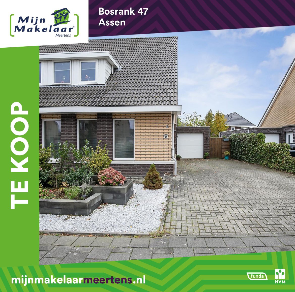 Sneak preview🤩

Binnenkort zetten wij deze ruime 2-onder-1-kapwoning in de verkoop. De woning is gelegen in de wijk Kloosterveen in Assen. 

Nu al nieuwsgierig? Contact ons voor meer info via: meertens@mijnmakelaar.nl of 0592-264854.
