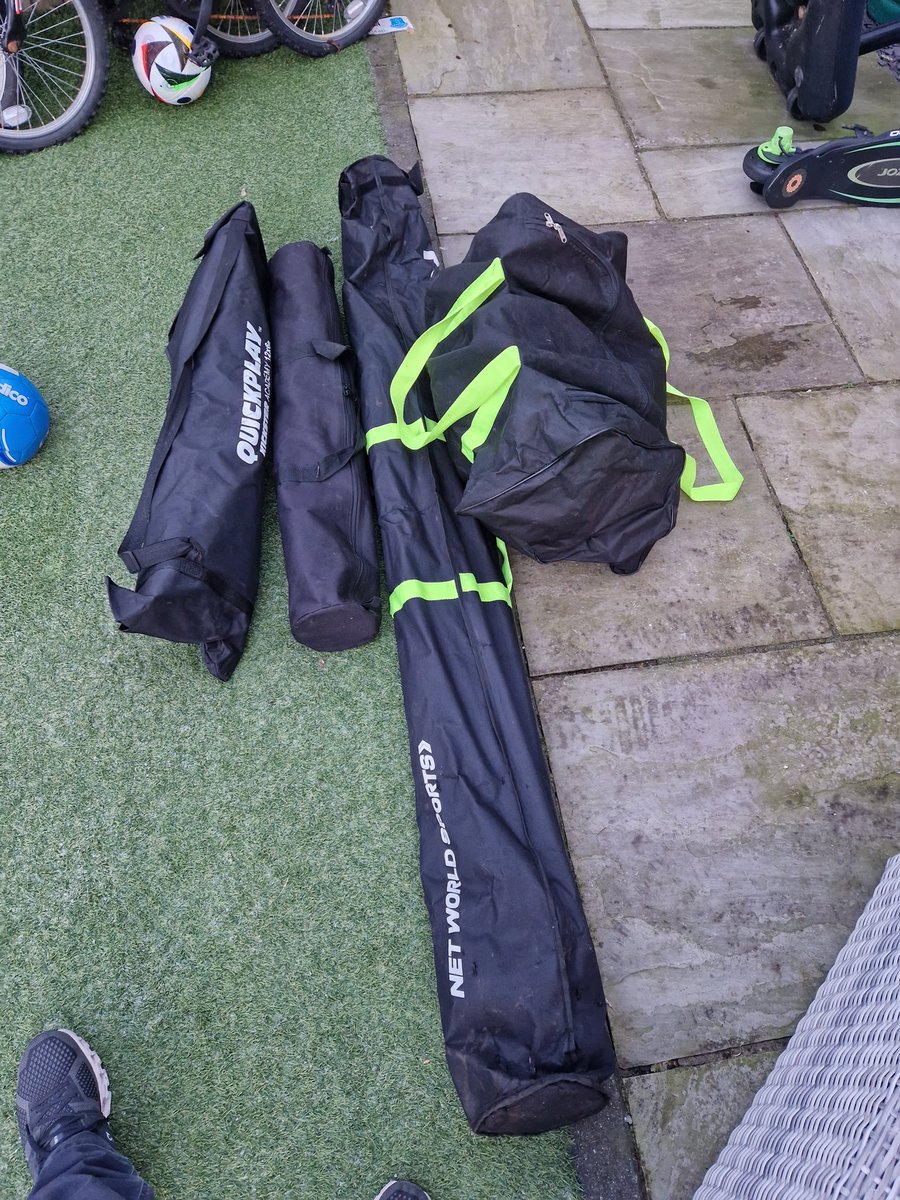Any footy coaches want buy this 

12x6 pop up goal 
10 poles 
Hurdles 
Cones 
Respect barrier 

£100 only been used twice