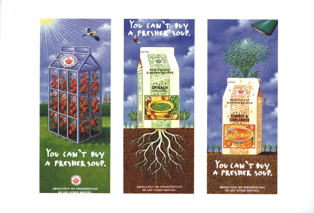 Here's something to warm you up during the cold spell.

Some throwback folio work beautifully illustrated and produced by our co-founders for The New Covent Garden Soup Company.

#illustration #art #packaging #design #throwback #thursday #advertising #throwbackthursday #cold