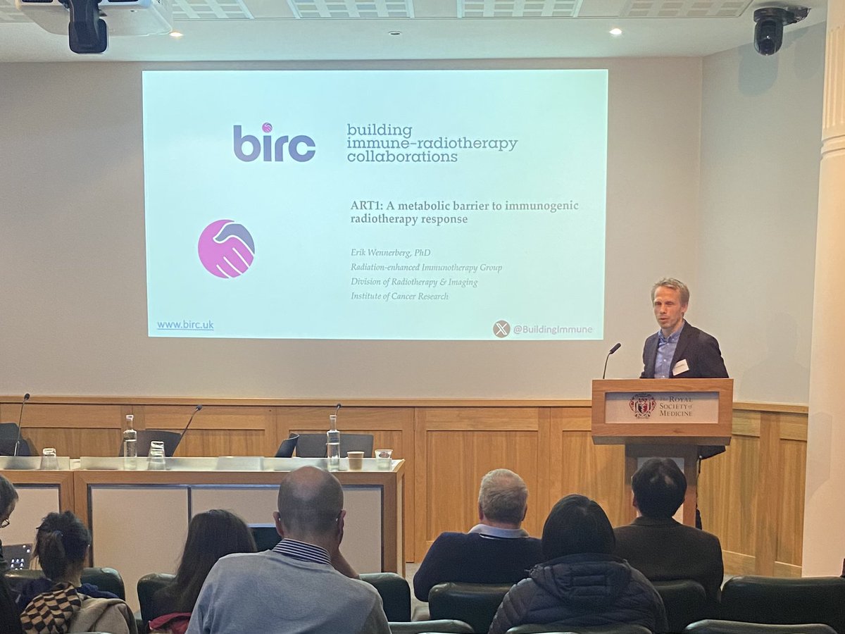 CRUK RadNet ICR/RMH Centre (@radnetcrukicrmh) on Twitter photo Congratulations to @erik_wennerberg who gave a great talk about metabolic barriers in RT/IO combinations at the <a href="/BuildingImmune/">BIRC - Building Immune-Radiotherapy Collaborations</a> 2024 meeting. 🐭☢️ Congratulations to @erik_wennerberg who gave a great talk about metabolic barriers in RT/IO combinations at the <a href="/BuildingImmune/">BIRC - Building Immune-Radiotherapy Collaborations</a> 2024 meeting. 🐭☢️