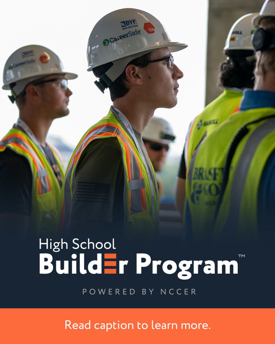 NCCER's High School Builder Program is designed specifically for schools that are just starting their construction CTE journey. Our program provides easy-to-implement lesson plans and projects. Click here to learn more: bit.ly/4b21hz9