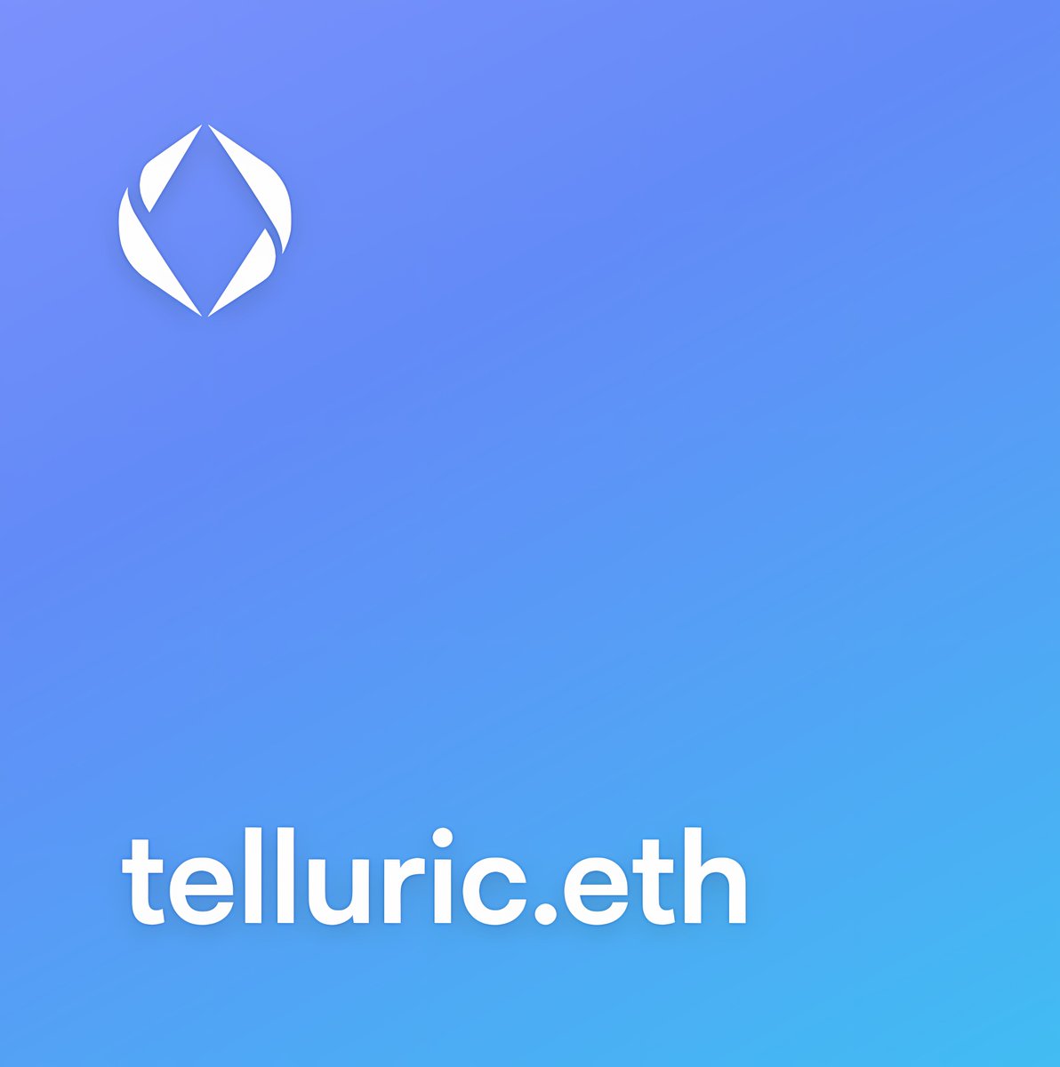 u_2399's tweet image. Is anybody interested in buying my #ENS name telluric.eth ? Open to serious offers. 👀 #Web3Names #EnsNames