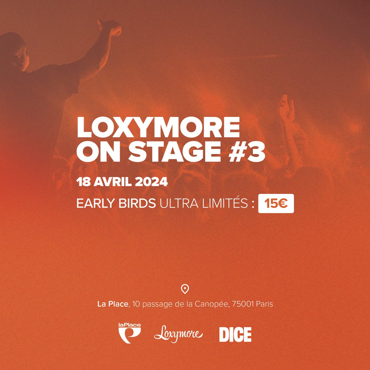 Loxymore On Stage #3 : ça arrive ! Ça se passe le 18 Avril 2024 à <a href="/LaPlaceHipHop/">La Place</a> avec une sélection d’artistes des antilles et de la Guyane ! 

Pour récompenser votre confiance, nous donnons accès aux rapides d’entre vous à des tickets early birds à partir de ce Vendredi 19 à 17h