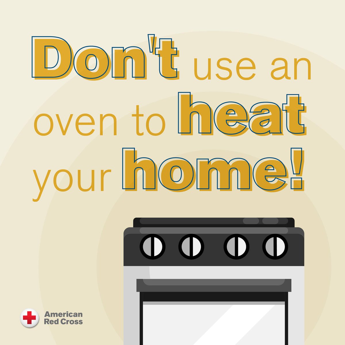 🔥 Thursday Safety Tip: Do not use an oven to heat your home! This could lead to a home fire, putting yourself and your family in danger.