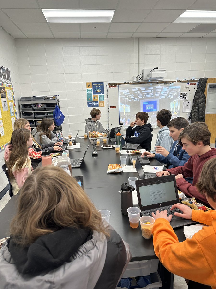 Celebrating &amp; debriefing a job well done!! 4 months of work culminating in Saturday’s competition! Well done 7th grade #futurecitynj! <a href="/OPSchoolsNJ/">Oceanport Schools</a> <a href="/MaplePlaceMS/">Maple Place Middle School</a>