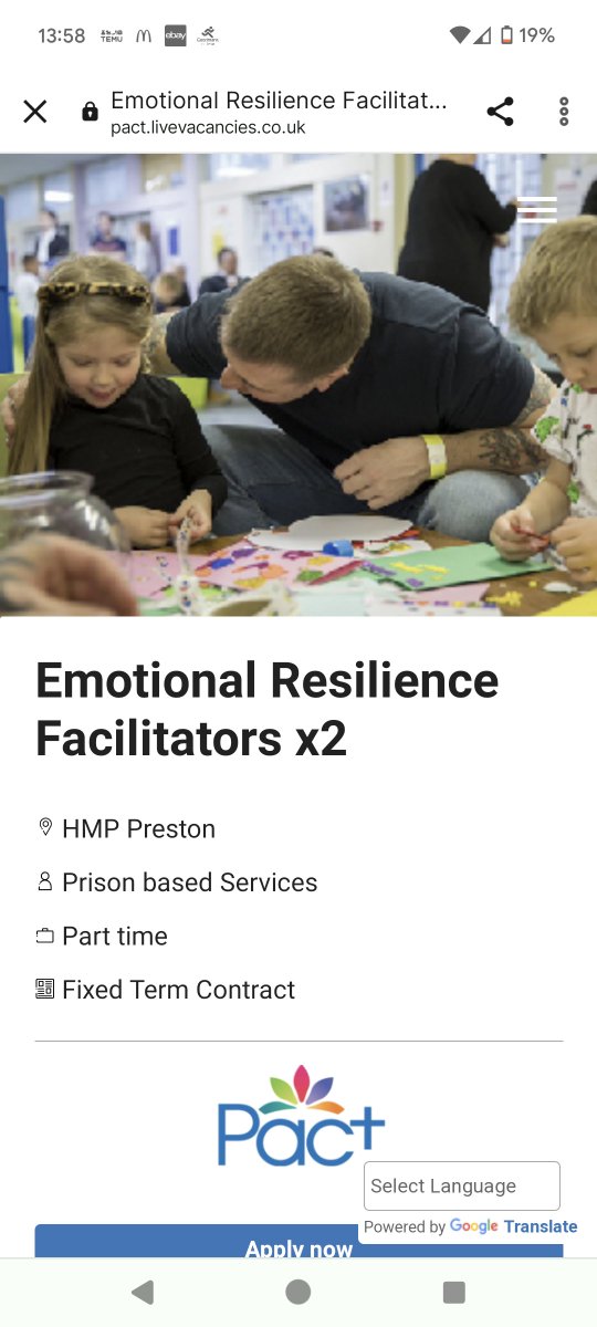 Nathan Motherwell (@nathanmotherwe1) on Twitter photo Couple of great jobs going for someone in Preston with lived experience of prison... pact.livevacancies.co.uk/#/job/details/… Couple of great jobs going for someone in Preston with lived experience of prison... pact.livevacancies.co.uk/#/job/details/…