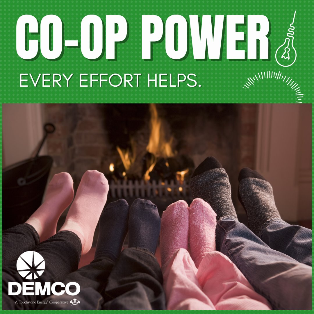 DemcoLouisiana's tweet photo. Your changes are making a difference! Stay warm, stay mindful, and continue to power down to help lighten the load! 🏠💡 #PowerDown #CoopPower #CoopStrong https://t.co/WbmXbMhXMi