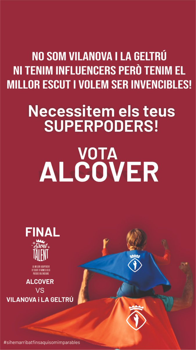 Voteu per Alcover al concurs dels escuts dels municipis, estem a la final...Som-hi Alcover!

x.com/jordicalvis/st…