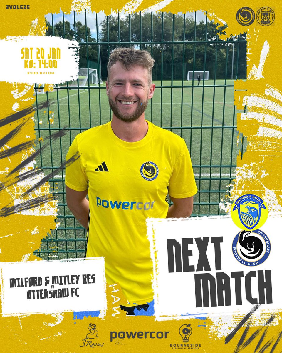 Cup game away vs <a href="/milford_witley/">Milford & Witley FC</a> 
Milford Heath📍 
2pm KO.
Come down and show your support!

#UTO 🦦🟡🔵

@bourneside_electrical_services <a href="/powercor/">PowerCor</a> @3rooms_indian_restaurant