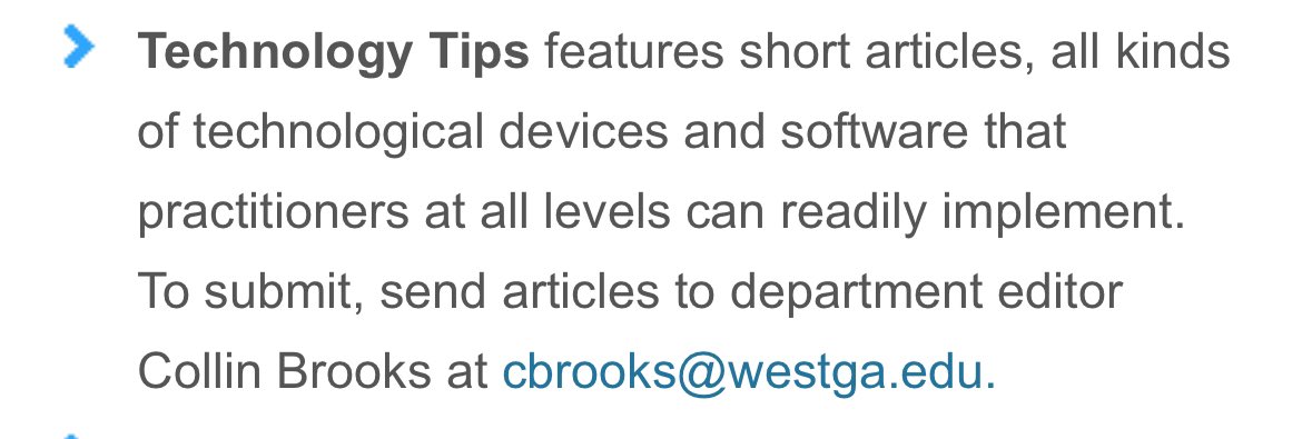 Hi Team #PhysEd! I’m the editor for the 'Technology Tips' section in JOPERD. Are you interested in writing a brief article highlighting a tech strategy you have implemented in your class? If so, I'd love to help with this process. Reach out by email, DM or replay to this Tweet.