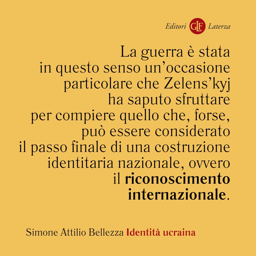 Ripercorrendo la #storia della nascita di una #nazione, l’ #Ucraina, questo #libro propone una chiave di lettura degli eventi più recenti e dell’attuale conflitto con la #Russia. “Identità ucraina” di Simone Attilio Bellezza: shorturl.at/ijwGX