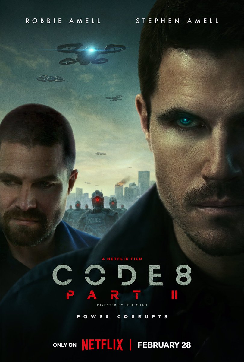 tehablodeseries's tweet image. La película #Code8 parte 2 se estrenará en Netflix el próximo 28 de febrero.

#tehablodeseries #robbieamell #stephenamell