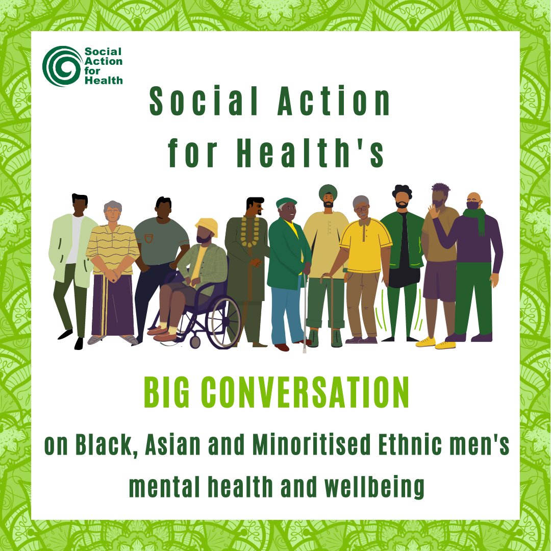 ONLINE EVENT Weds 31st Jan 10-11:30am join us to discuss minoritised men’s mental health. We’ll share our survey findings, recommendations & learnings with YOU! Book now! buytickets.at/socialactionfo…