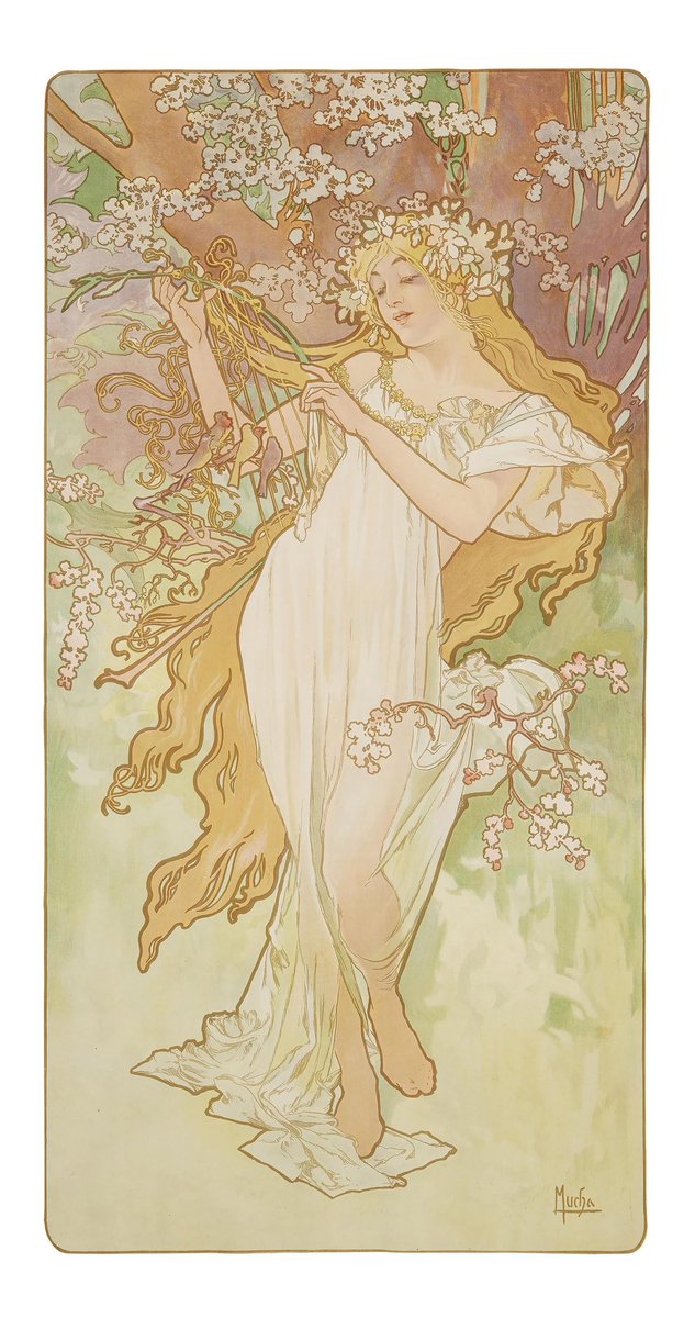 Zelda fits perfectly for Art Nouveau. Like her pose here reminds me of this nouveau artwork from 1896