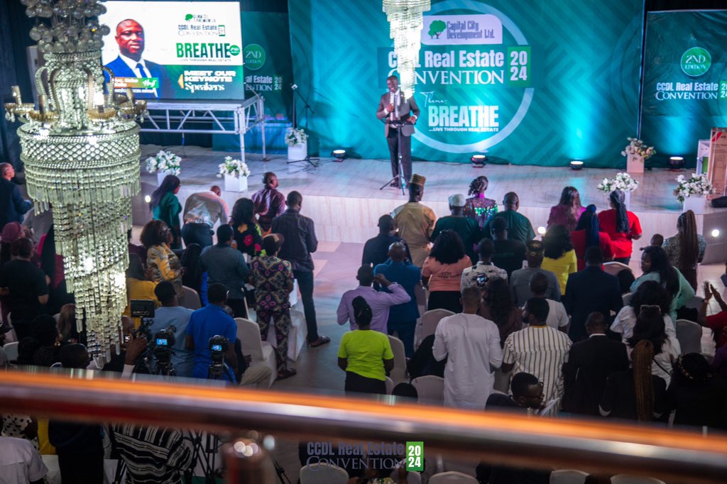 capcitydev's tweet image. Captivating moments at our real estate convention “Breathe”  as our MD/CEO Arc. Uche Kalu delivers a powerful message – 
a breath of fresh inspiration for our team and investors.

#RealEstateLeadership #Breathe