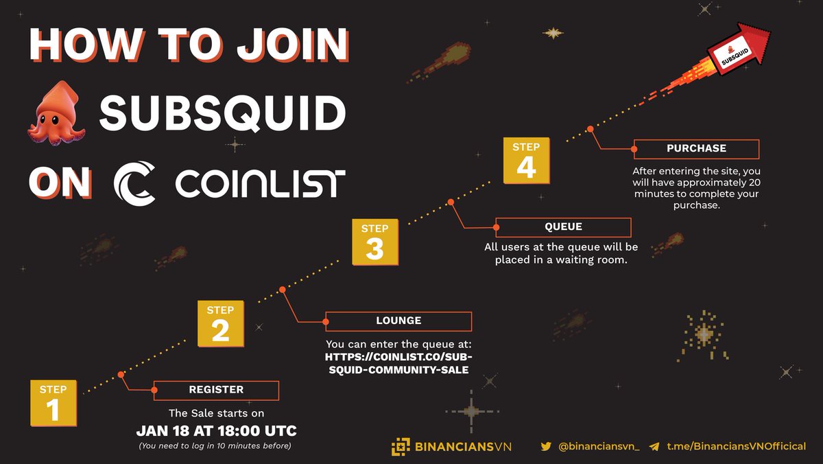 Are you ready for <a href="/subsquid/">SQD 🐙</a> community sale on <a href="/CoinList/">CoinList</a> tonight?  

$SQD is the native token of Subsquid - #decentralized platform that scaling Web3 by providing powerful &amp; permissionless data access.

Explore our latest infographic for essential details you need to know!