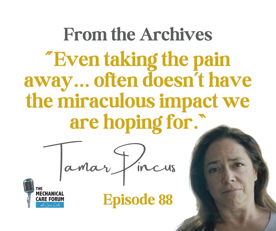 #tbt A discussion chock-full of important insights from a psychologist and researcher on the topic from 2015. As she puts it, "there is no pain without psychology." Well worth a listen or re-listen mechanicalcareforum.com/podcast/88 #backpain #mckenziemdt #mcareforum #psychology