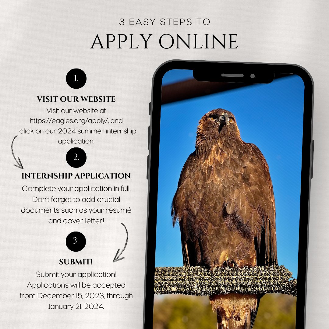 Time is running out to get your application in for AEF's Summer Internship program!

By participating in our internship program,
you will take the first step into actively shaping your future, and we cannot wait to start that journey with you!

Visit eagles.org/apply