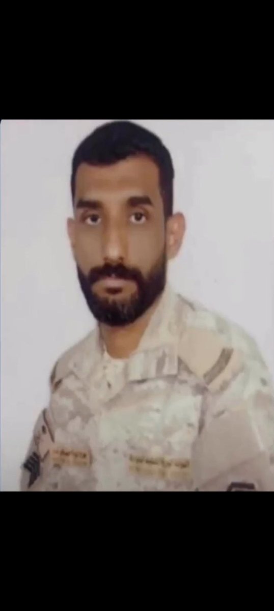 استشهاد البطل السعودي🇸🇦
الرقيب مفرح السلامي الحارثي 
#جازان احد ابطال الجيش السعودي في الحد الجنوبي مقبلاً غير مدبر اثناء الدفاع عن ودينه ووطنه من هجمات ميلشيات الحوثي الإرهابية …

-📌: الله يرحمه ويغفرله يارب و يسكنه في جنات الفردوس الأعلى باذن الله مع الشهداء