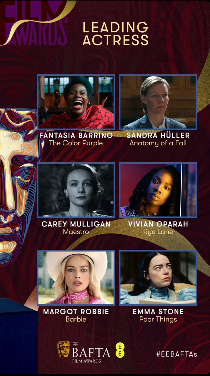 best leading actress shortlist. wtf . tears in my eyes in the drive thru