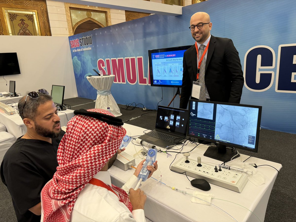 KardiologieHH's tweet image. Amazing efforts &amp;amp; big excitement #SimulationBasedTraining here in 🇸🇦 at #TCTMiddleEast #SACIS_Studio!

Great Day 1️⃣ with #Sim1Do1Teach1 with happy partcipants after #TSP and #DKC

@mirvatalasnag @AlkashkariWail