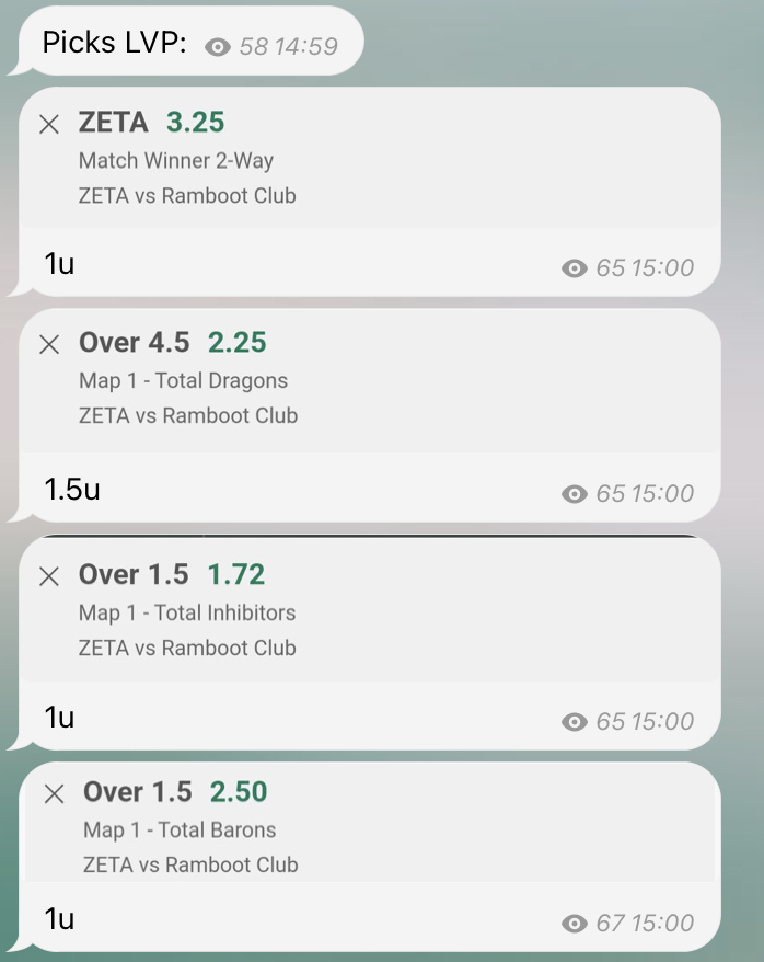 LoL_Bets's tweet photo. 🕹️#ZETA vs #Ramboot Club
⭐ All Picks on My Telegram: https://t.co/fUZ22zB1MX…
#LeagueOfLegends #eSports #bettingtips #CSGO #VALORANT #CallofDuty #LECInvierno #LCKCL #LeagueOfLegends #MadLionsKOI #mdkwin #KOI #FNATIK #LVP #eSports #VALORANT女子 #Milei https://t.co/mYYiPVxrXV