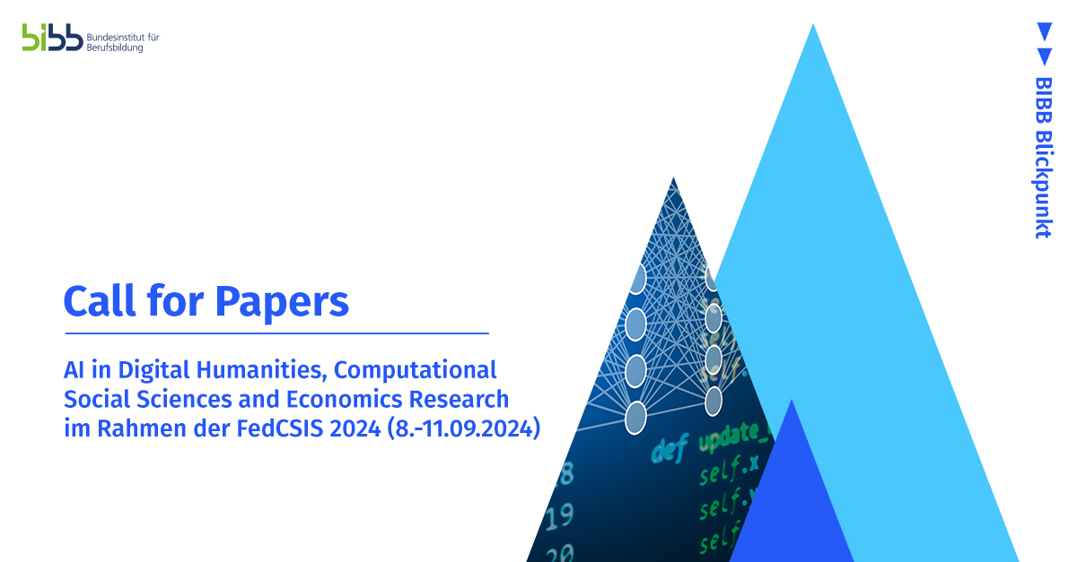 Noch 6 Wochen 👉 Bis zum 14. Mai 2024 können Beiträge für den zweiten vom #BIBB mitorganisierten „International #workshop on #AI in Digital Humanities, Computational Science and Economics Research“ in Belgrad eingereicht werden⤵️ 2024.fedcsis.org/thematic/ai-hu…