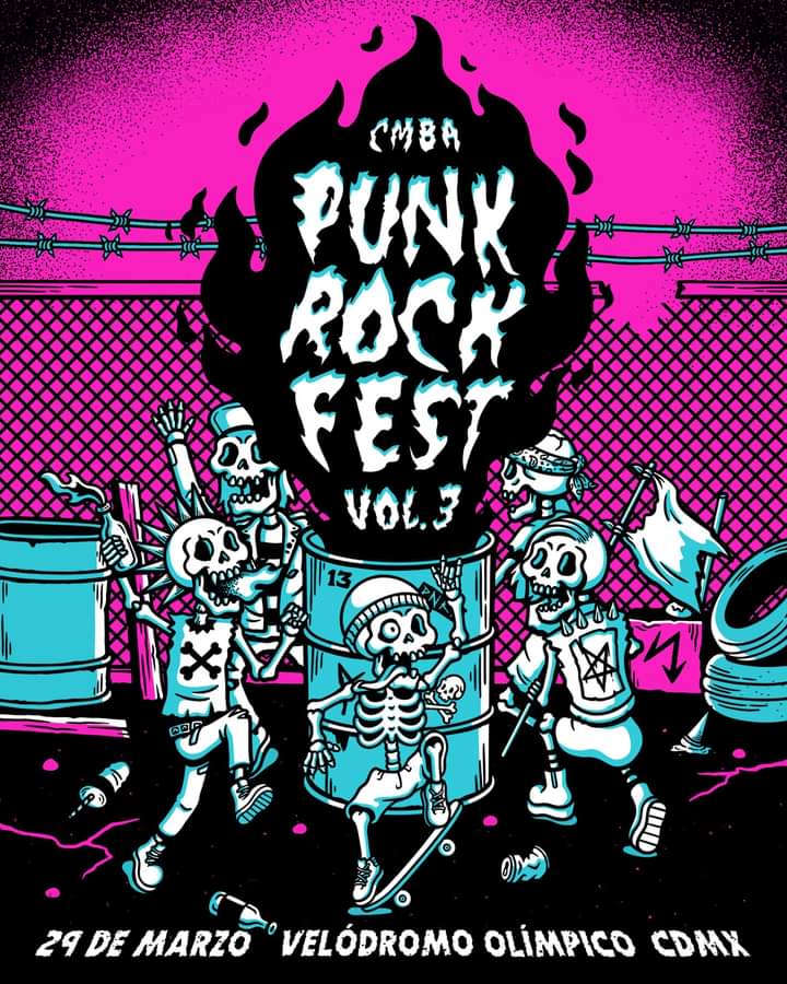 Radio_TRock's tweet photo. Nos vemos este 29 de marzo para celebrar el Vol. 3 del CMBA Punk Rock Fest en Velódromo Olímpico Pendientes al anuncio del Line up! https://t.co/WskPSReUMb