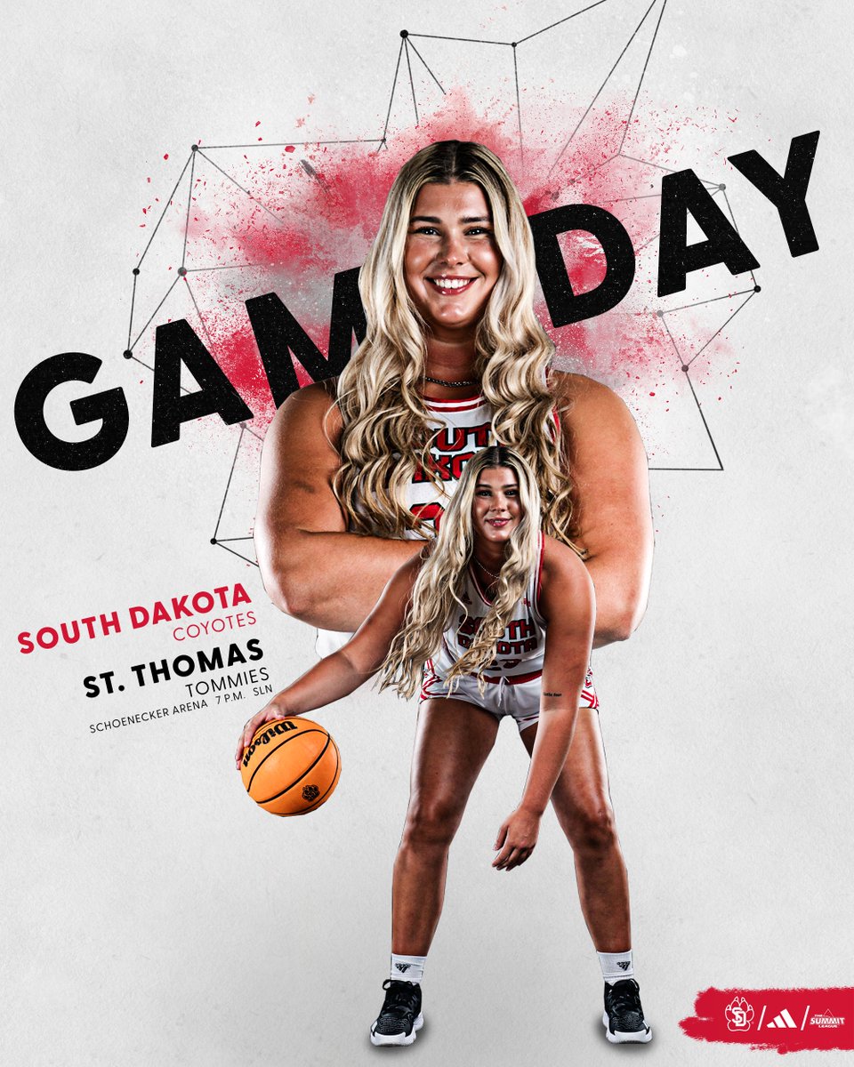 South Dakota Women’s Basketball (@sdcoyoteswbb) on Twitter photo Game day in the Twin Cities! 🌃
📍: Schoenecker Arena (St. Paul, Minn.)
📻: KVTK 101.5 (<a href="/RealJerryP/">Jerry Palleschi</a>)
🖥️: Bit.ly/3S5pfB3
📊: Bit.ly/42kawqR
📰: Yote.us/3SlH7sF
#GoYotes x #WeAreSouthDakota 🐾 Game day in the Twin Cities! 🌃
📍: Schoenecker Arena (St. Paul, Minn.)
📻: KVTK 101.5 (<a href="/RealJerryP/">Jerry Palleschi</a>)
🖥️: Bit.ly/3S5pfB3
📊: Bit.ly/42kawqR
📰: Yote.us/3SlH7sF
#GoYotes x #WeAreSouthDakota 🐾