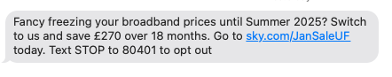 LinseyGooding's tweet photo. @SkyUK, I have just had there most appalling experience from your supposed care team.  The attached offer would appear to be a LIE!!

The price goes up every year - all you assistant wanted to do was get details on me - shame on you. https://t.co/gpITCYUMC7