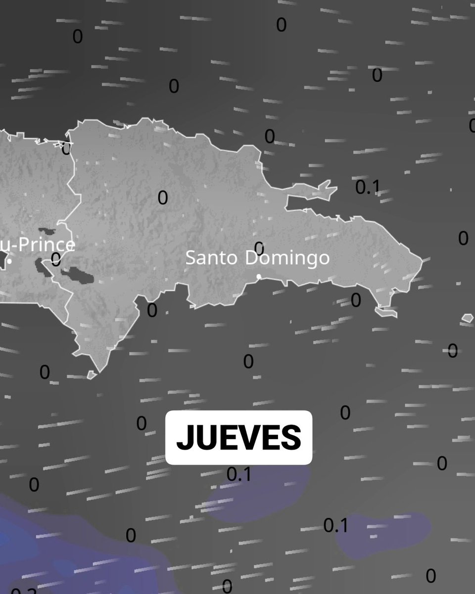 JeanSuriel's tweet photo. 🔴ATENTOS🔴
Una vaguada se acercará a partir de mañana viernes a República Dominicana, por lo que aumentará la nubosidad y las posibilidades de lluvias durante el fin de semana: se desprenderá desde el sistema frontal número 21 ubicado al norte del Caribe.

⚠️Para hoy no se esperan precipitaciones de importancia en el territorio dominicano: el panorama meteorológico transcurrirá despejado o parcialmente nublado. Incluyendo Santo Domingo.

⚠️Desde mañana empezarán a llegar fragmentos nubosos al país por el fenómeno atmosférico y por los vientos húmedos: podrían desarrollarse algunos aguaceros en la tarde hacia el sur, sureste y noreste.

⚠️El sábado, después del mediodía, incrementarán las lluvias por la cercanía de la vaguada y la entrada de más humedad desde el Atlántico.

Sigue ⬇️