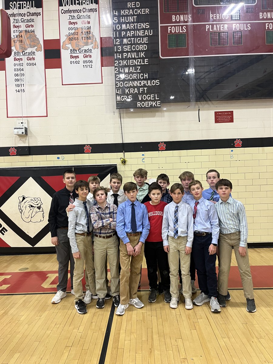 McClure_Sports's tweet photo. Congratulations to the 7th MC Red team on their 32-31 victory over Highlands last night in the HPD Championship. Charlie K hit the game winning 3 with 2 seconds left to give the Bulldogs the championship.
The Bulldogs finish with an 18-2 record. 
Amazing season, boys!
#wssd101 https://t.co/jYwFM2VL7N