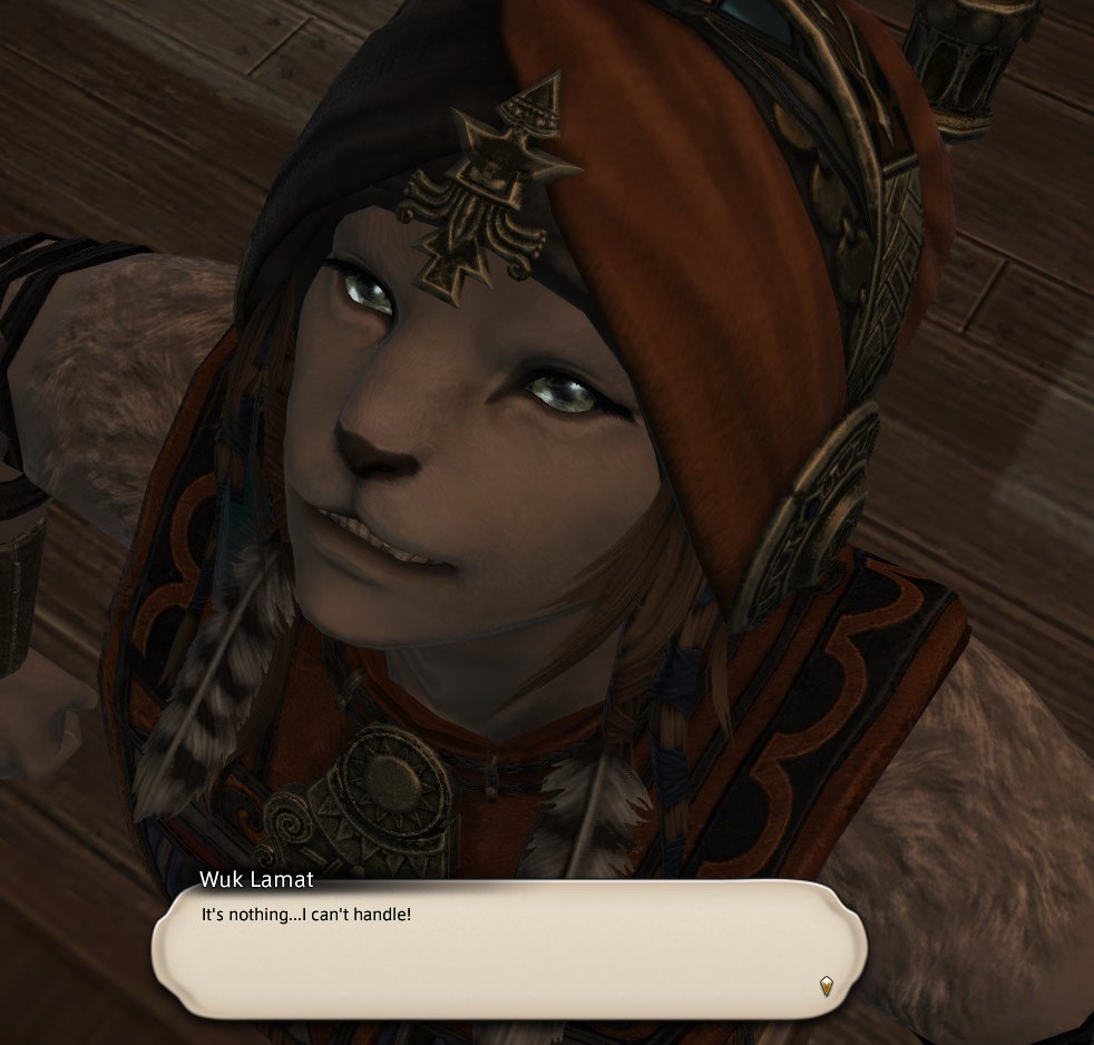 (6.55) i fully believe the character writers based wuk lamat entirely off this meme but i may be wrong by the time dawntrail rolls around #FFXIV