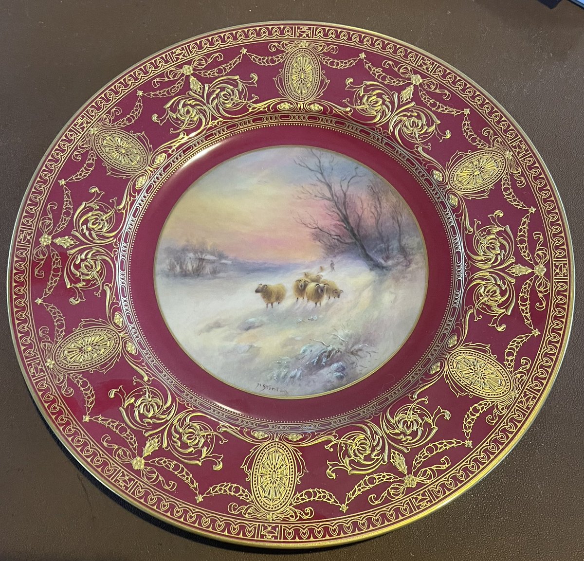 12 Royal Worcester plates from the Kellogg’s service sold for £15,000