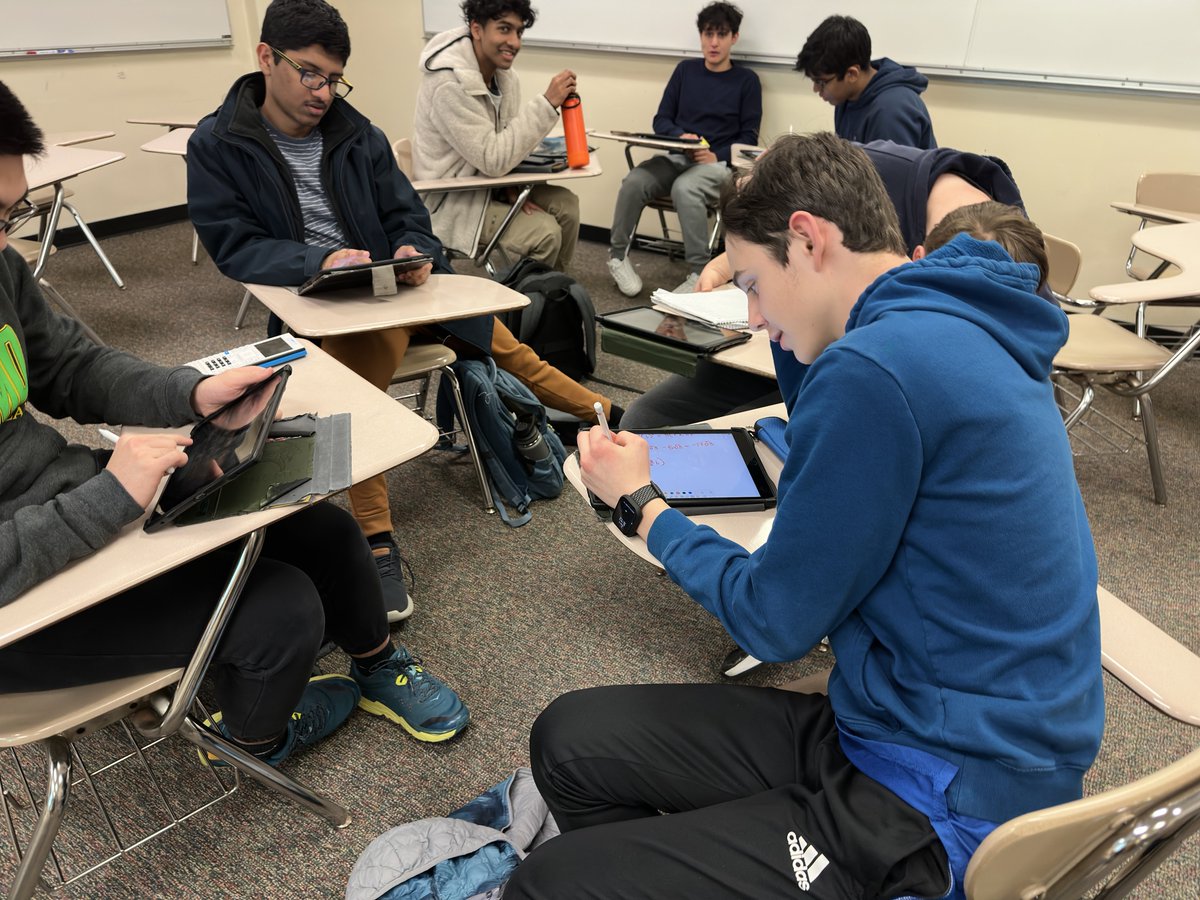 Math Team members are back from break and working hard to prepare for NSML 4! <a href="/FremdVikings/">Fremd High School</a> #FHSspirit