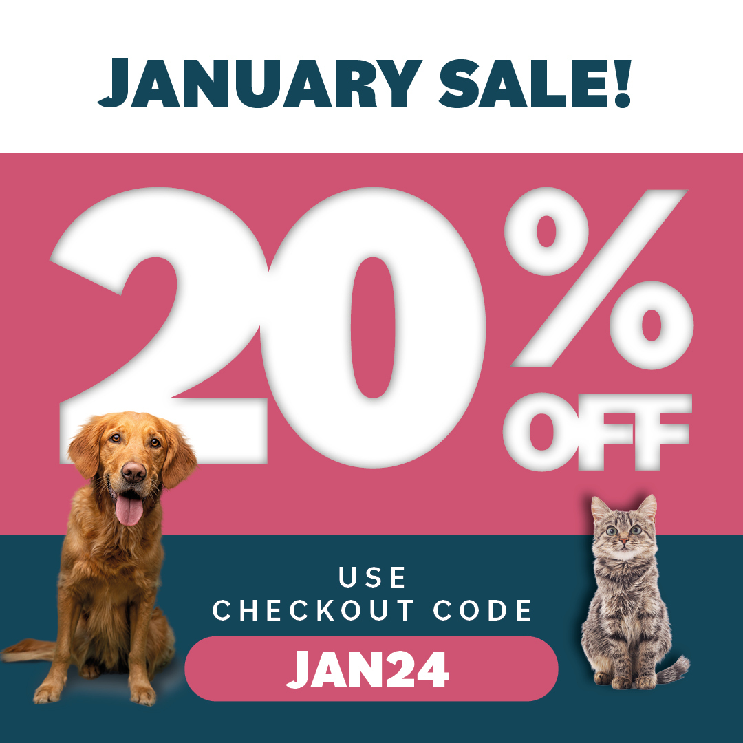 Save a woofing 20% on your pet’s favourite food this January! Don’t miss out on our biggest sale ever, bag yourself a bargain before stocks run out. Use code JAN24 at checkout to bag a bargain. burnspet.co.uk