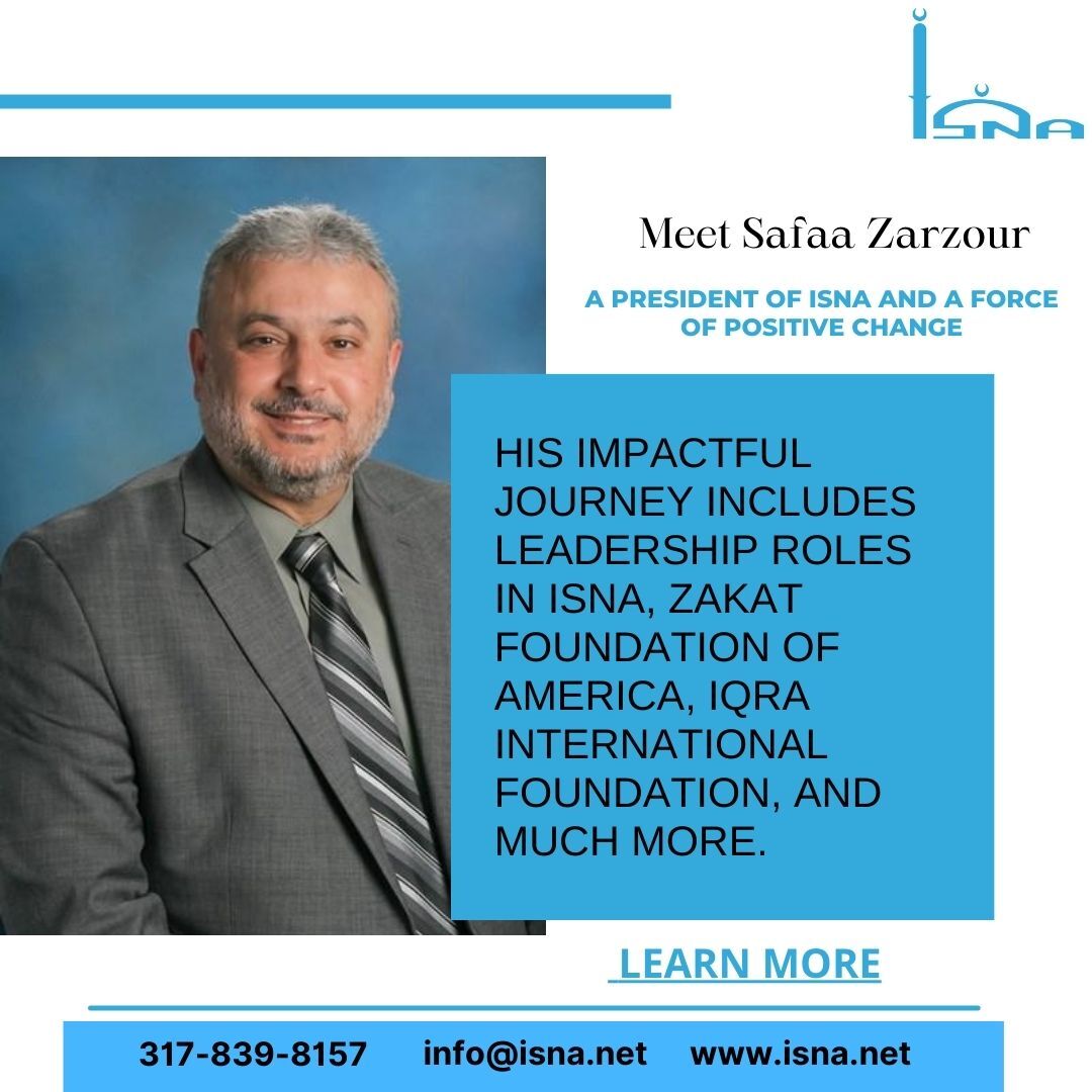 Celebrate a true community leader, educator, and attorney, Safaa Zarzour! Serving as a member of a board of executives, his dedication to ISNA and community impact is inspiring.
#SafaaZarzour #CommunityActivist #EducationLeadership #PositiveChange #DedicationToCommunity
