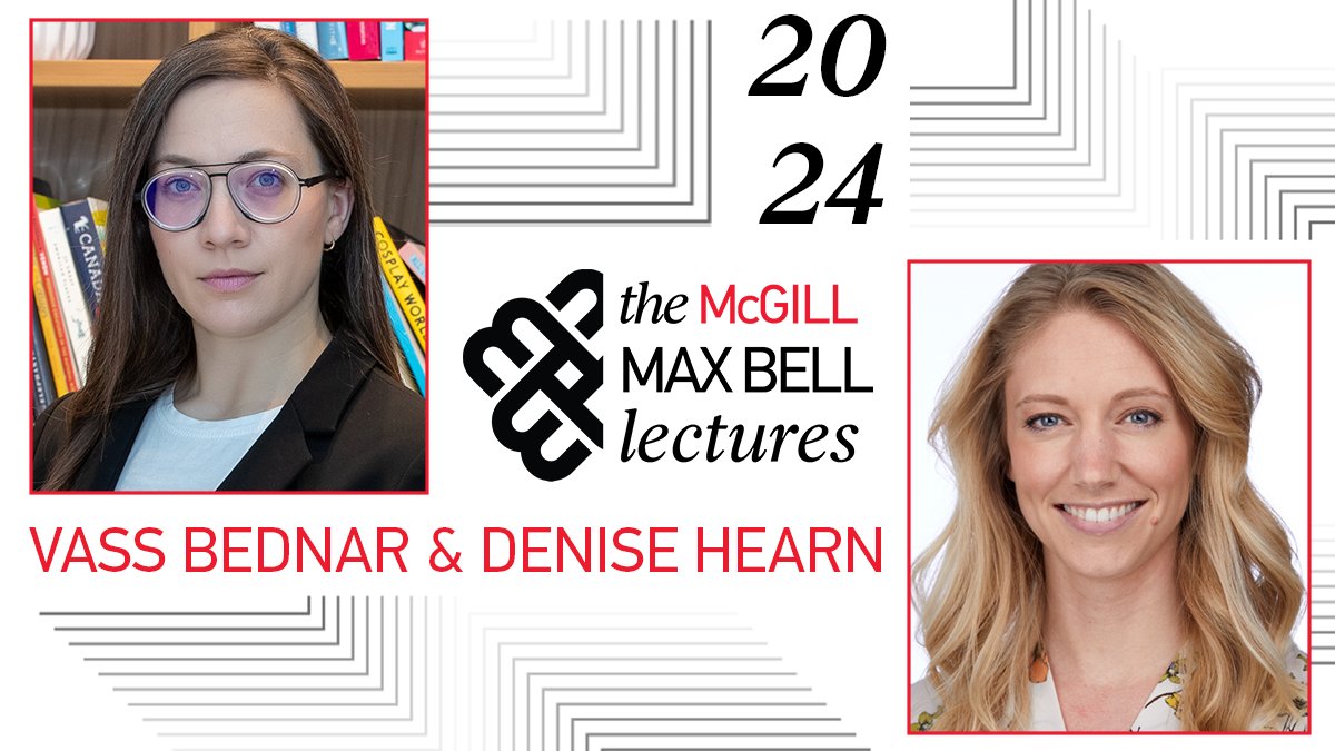 MaxBellSchool's tweet photo. 📢 We are excited to announce @VassB &amp; @denisehearn_  are the 2024 @mcgillu Max Bell lecturers! 
Read more &amp; subscribe for updates: https://t.co/eIdfdEQOd8 https://t.co/fvzdb9a3jT