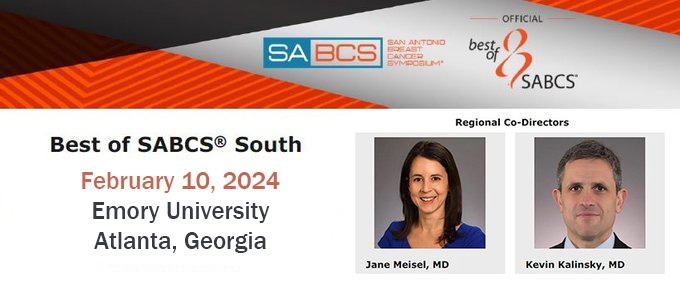 The Best of SABCS® South, organized in partnership with @GASCO_Oncology, on Feb. 10 will provide clinicians with a condensed version of the most impactful highlights of science and education from the 2023 San Antonio Breast Cancer Symposium. #SABCS23 ➡️ brnw.ch/21wGbQA