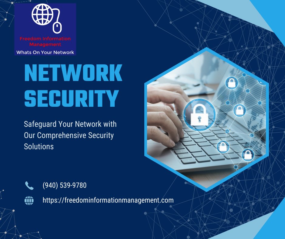 FIM76450's tweet image. Safeguard your network with our comprehensive security solutions

#networksecurity #securitysolutionsprovider #grahamtx #jacksborotx