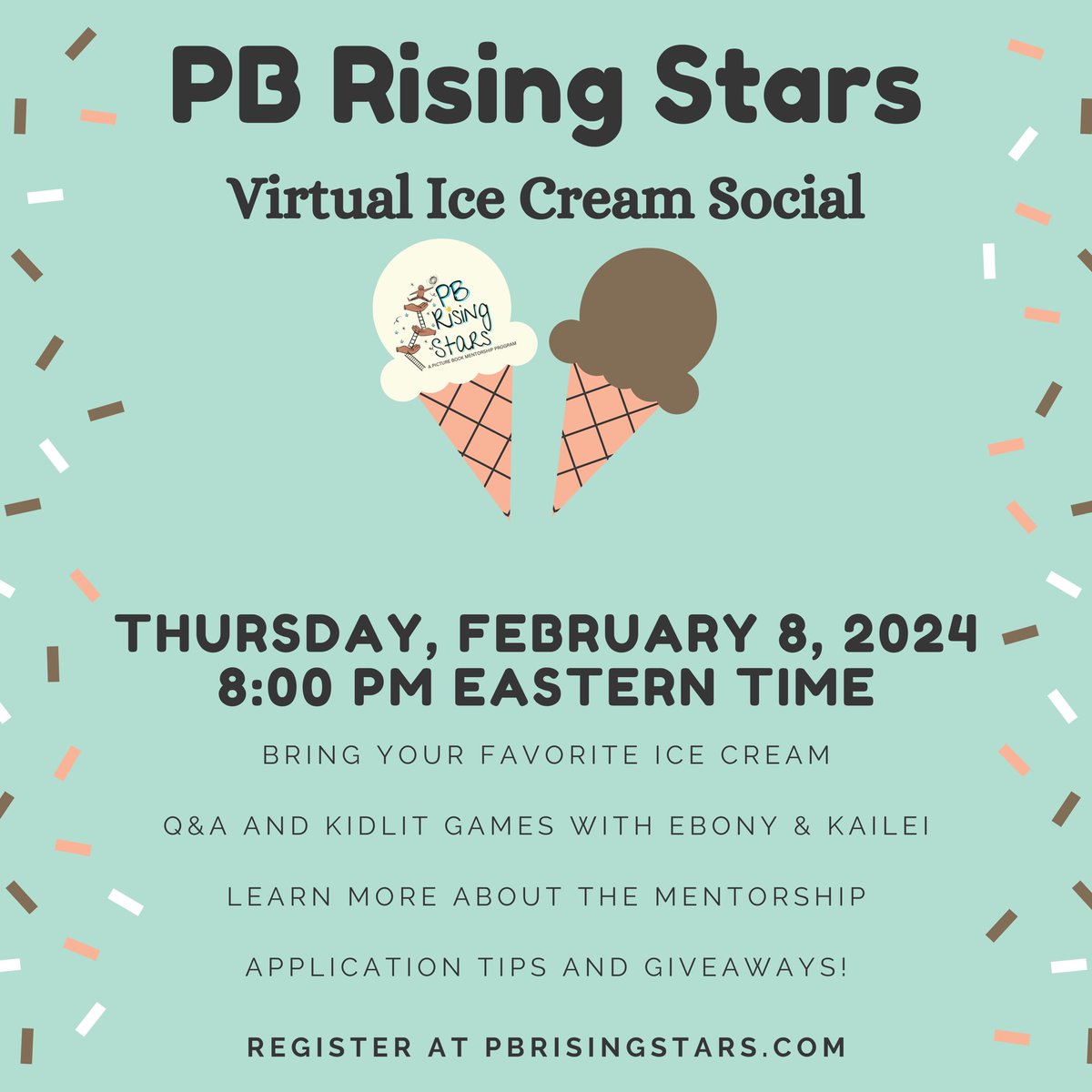 💫 The 2024 #PBRisingStars Mentee Information is LIVE on our website, AND it’s time to officially kick off YEAR 3 with a super fun event! Our 2nd annual Ice Cream Social is all about fun BUT we will share our best app tips AND do a Q&A! Register here! pbrisingstars.com/mentees