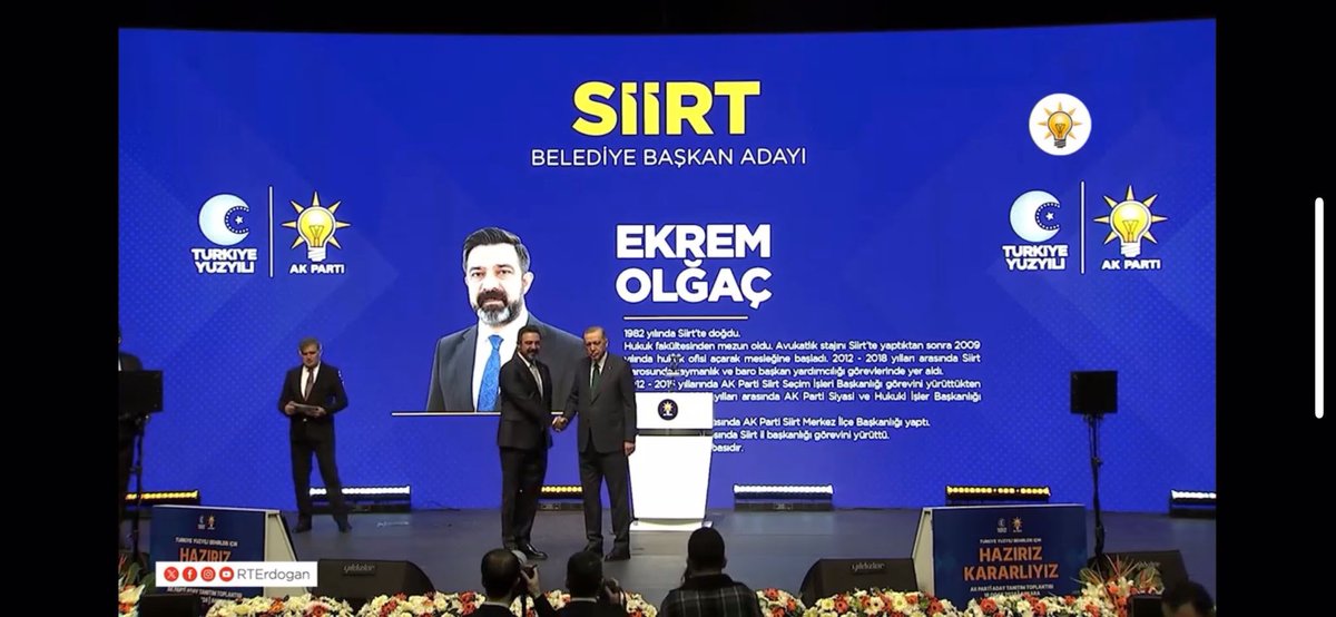 AvEkremOlgac's tweet photo. Cumhurbaşkanımız, Genel Başkanımız Sn Recep Tayyip Erdoğan’ın tensip ve takdirleri ile kıymetli şehrimiz Siirt’imize Belediye Başkan Adayı olduk.

Kadim Şehrimiz Siirt’e hizmet için dün olduğu gibi bugünde #HazırızKararlıyız

Siirt’imiz işin hayırlara vesile olması dileği ile. https://t.co/NX90vKUlRp