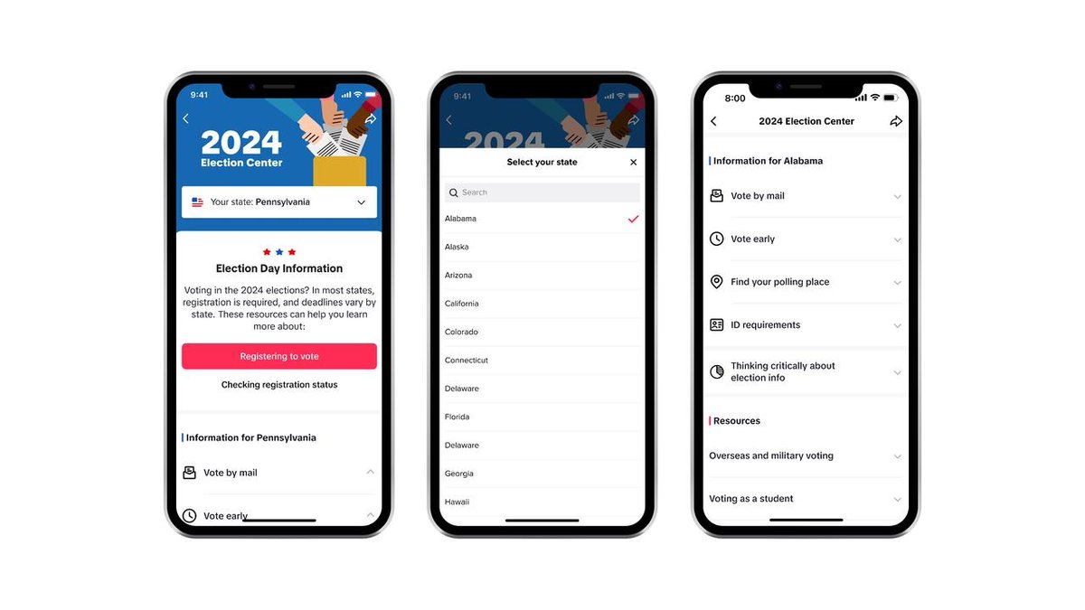 TikTokComms (@tiktokcomms) on Twitter photo We've shared more about our ongoing work to protect election integrity on TikTok in 2024, and are teaming up with <a href="/demworksinc/">Democracy Works</a> to launch our US Election Center and provide 150M+ US community members with reliable voting information. Learn more👇 newsroom.tiktok.com/en-us/protecti… We've shared more about our ongoing work to protect election integrity on TikTok in 2024, and are teaming up with <a href="/demworksinc/">Democracy Works</a> to launch our US Election Center and provide 150M+ US community members with reliable voting information. Learn more👇 newsroom.tiktok.com/en-us/protecti…
