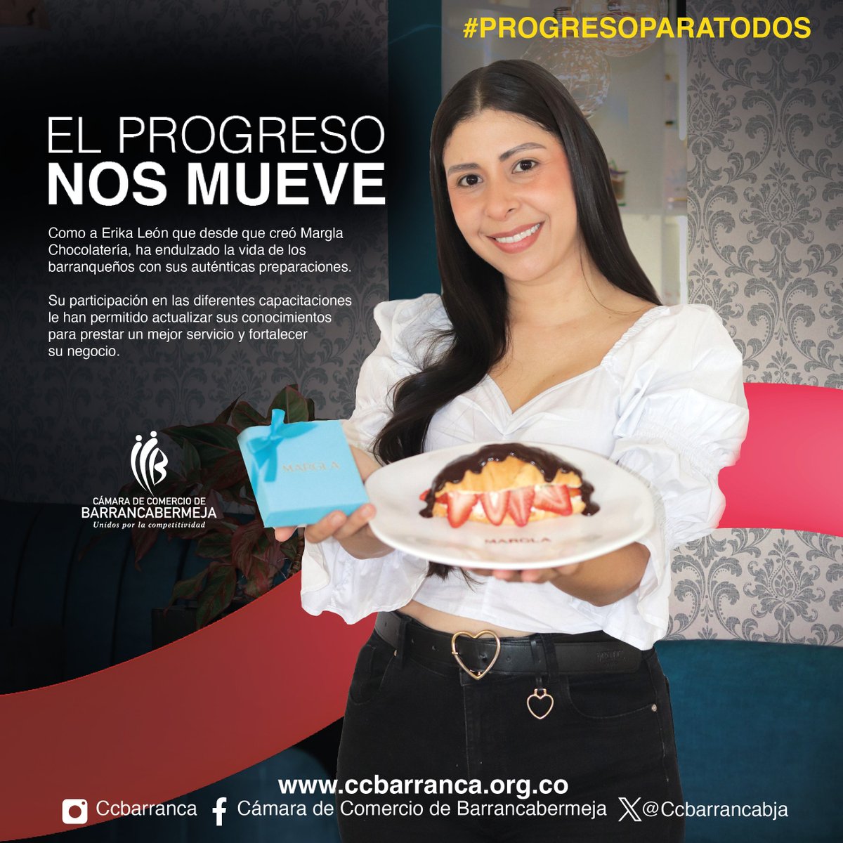 ccbarrancabja's tweet image. Si en tu lista de propósitos para el 2024 están:
📊 Incrementar las ventas de tu negocio.
🤝 Participar en ferias empresariales.
🧑‍💻 Capacitarte para adquirir nuevas habilidades.

Somos tu aliado estratégico para hacerlos realidad. 🤩
#ProgresoParaTodos