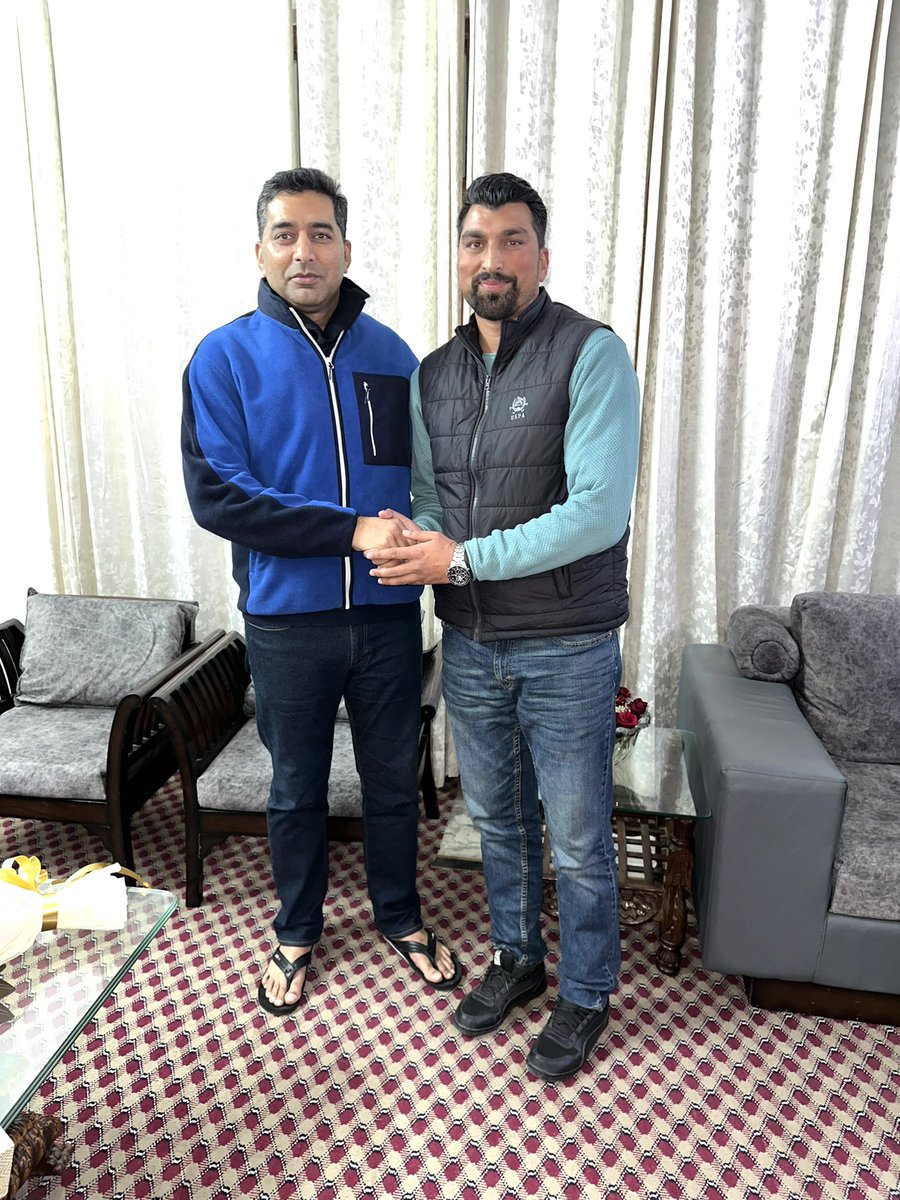 Met my Boss <a href="/listenshahid/">Shahid Choudhary</a> sir,
The most loved and the most respected,to congratulate him on assuming charge as Commissioner Secretary RDD JandK.