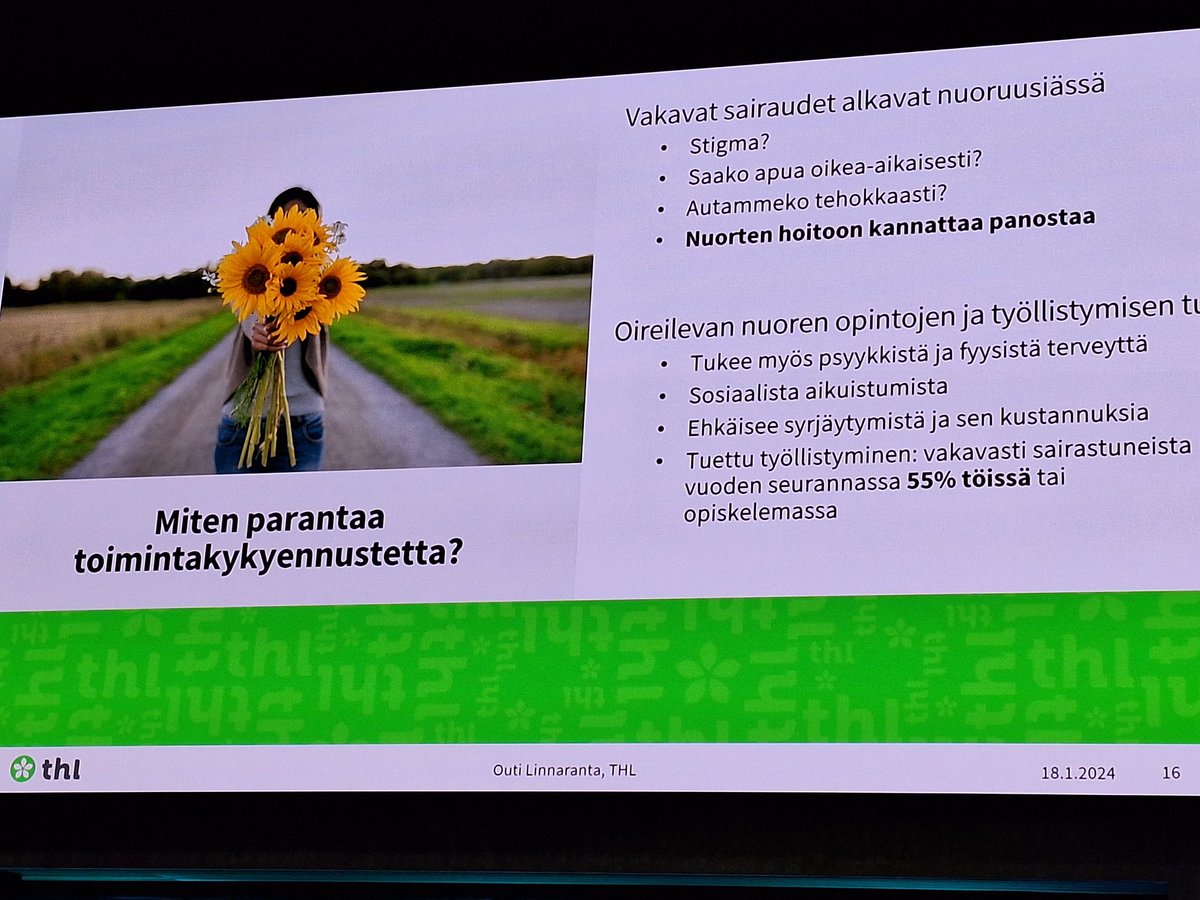 JaanaVastamaki's tweet photo. Oireilevan nuoren opintojen ja työllistymisen tuki tukee fyysistä ja psyykkistä terveyttä sekä ehkäisee syrjäytymistä, summasi @OLinnaranta tänään #Lifecon seminaarissa #nuoret #mielenterveys #työelämä https://t.co/heQf0dXBYt