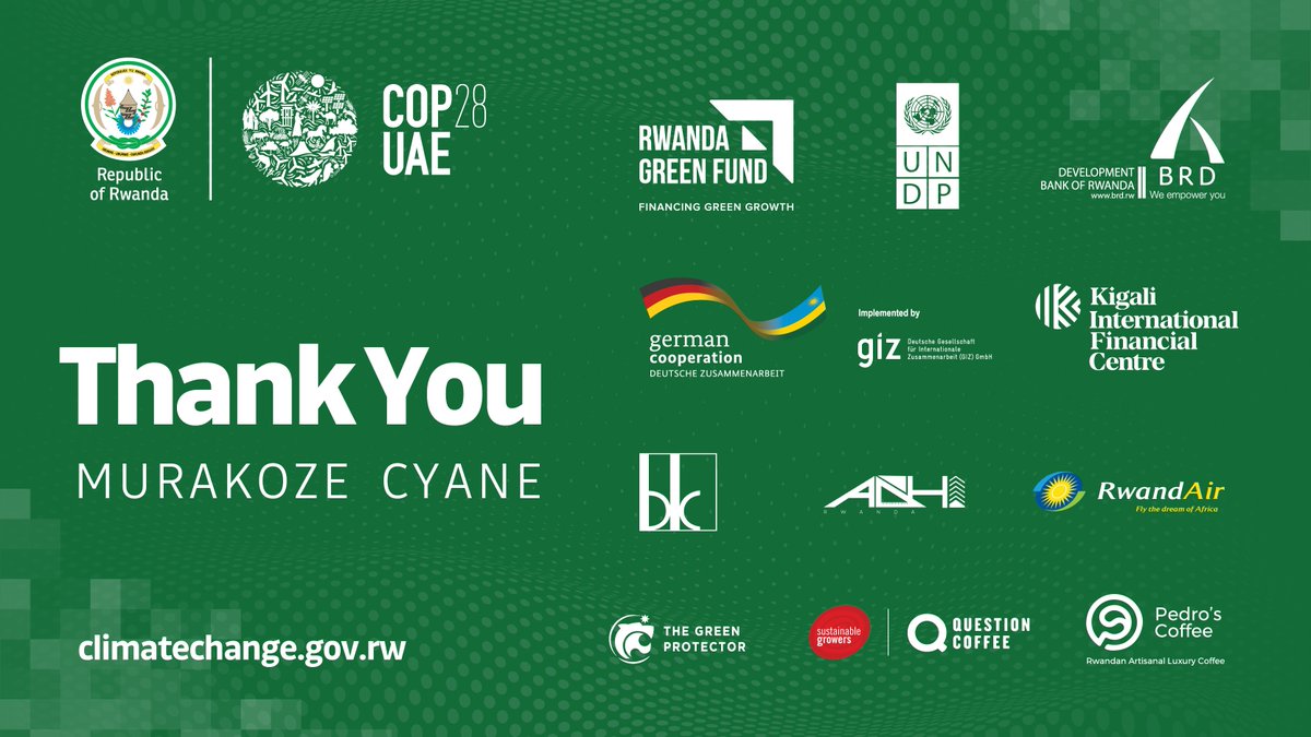 GreenFundRw's tweet photo. To a year of continued partnership, impactful initiatives and a greener future together. #GreenRwanda | #InvestinRwanda. https://t.co/XRq4IkcwiQ