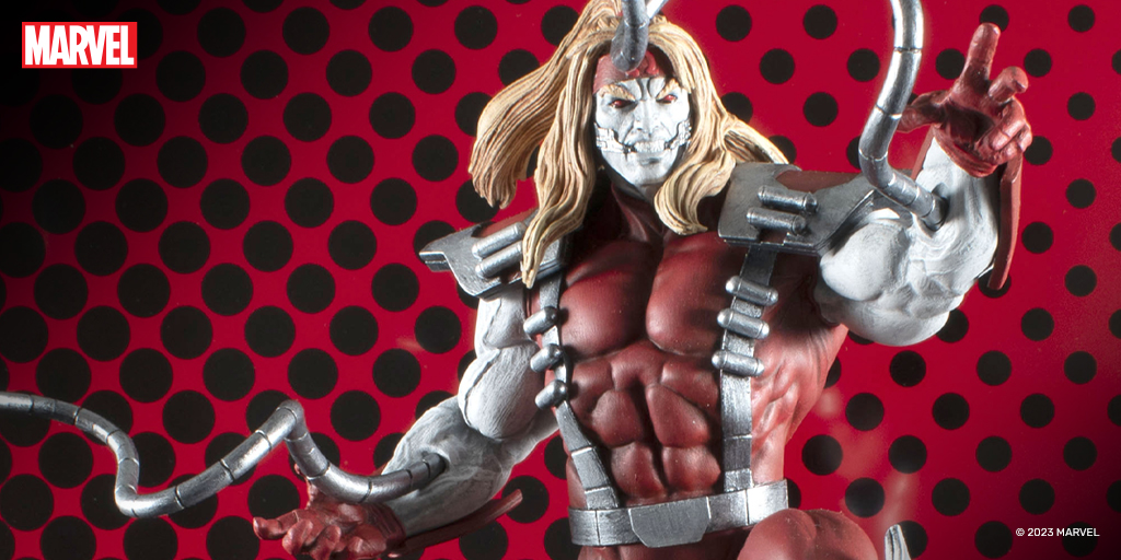 CollectDST's tweet image. One of #Wolverine’s oldest enemies is now one of the newest #Marvel Gallery Dioramas! Pre-order #OmegaRed here: bit.ly/OmegaRedGallery