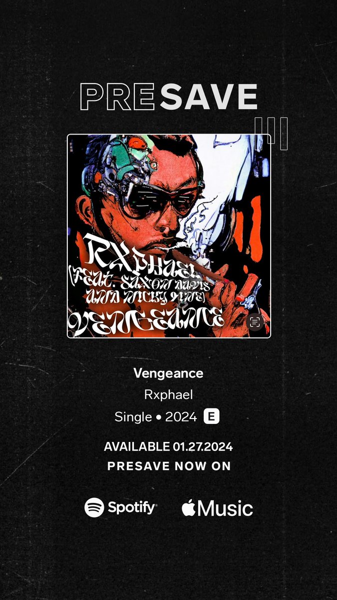 CBSCobar777's tweet photo. Rxphael - Vengeance https://t.co/nMhHhrdTRM https://t.co/F2GG1o4eNC