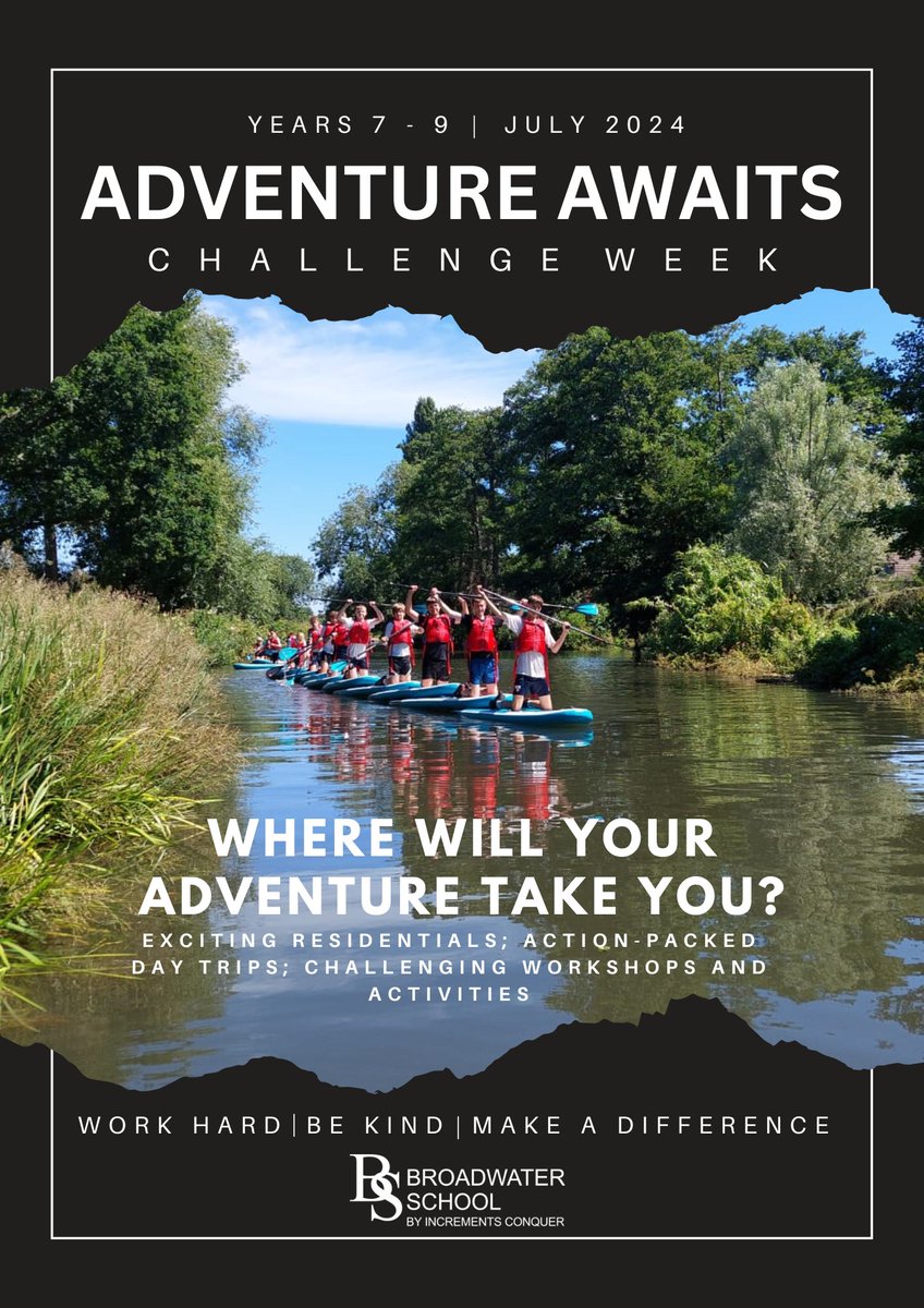 Today we launched more Challenge Week activities, workshops and day trips for our Year 7-9 students.  Visit our school website for more information about what we have to offer.
broadwater.surrey.sch.uk/page/?title=Ch… 
<a href="/GreenshawTrust/">Greenshaw Learning Trust</a> #challengeweek2024